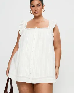 Mini vestido broderie summerland blanco de Princess Polly en Vestidos para argentina