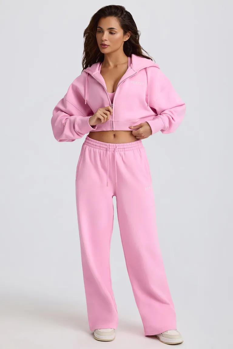 Buzo corto con cierre rosa de Oh Polly en Buzos y Sweaters para argentina