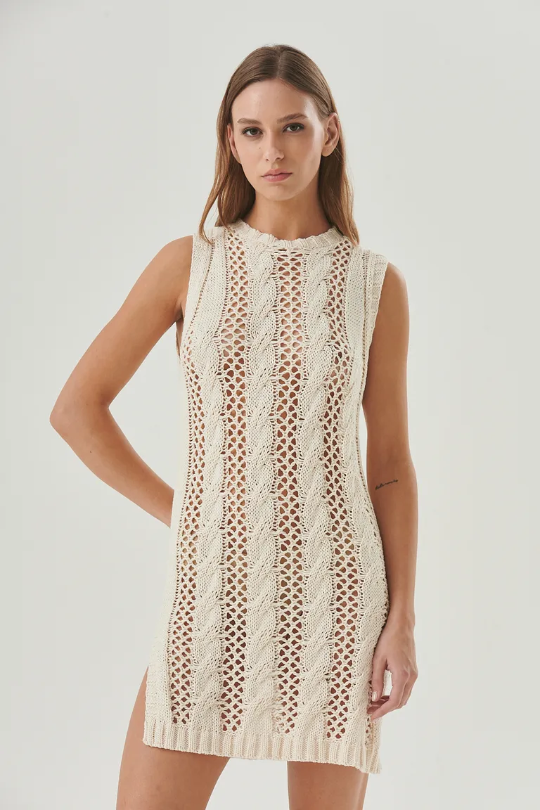 Vestido tulum con diseño calado y corte recto para un look boho-chic de Sweet en Vestidos para argentina