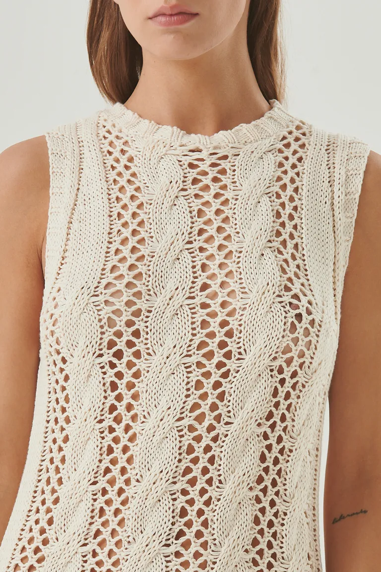 Vestido tulum con diseño calado y corte recto para un look boho-chic de Sweet en Vestidos para argentina