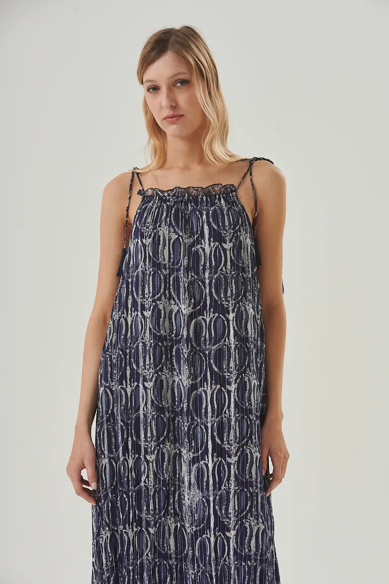 Vestido largo y elegante con estampado exclusivo y detalles bohemios de Sweet en Vestidos para argentina