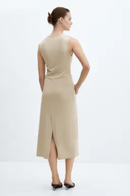 Vestido algodón con nudo de Mango en Vestidos para argentina