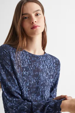Vestido fruncido estampado de Mango Teen en Vestidos para argentina