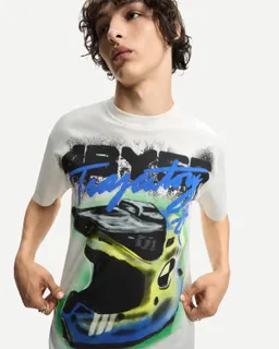 Remera manga corta estampada de Bershka en Remeras y Polos para argentina