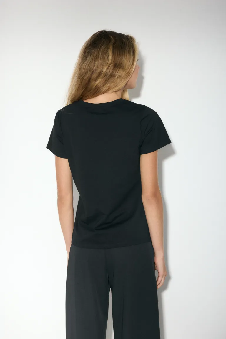 Remera de algodón con aplicaciones de perlas decorativas de Audaz en Remeras para argentina