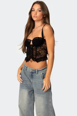 Corset encaje transparente josslyn de Edikted en Ropa Interior y Medias para argentina