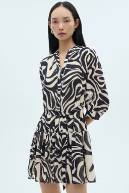Vestido estampado con volantes de Mango en Vestidos para argentina