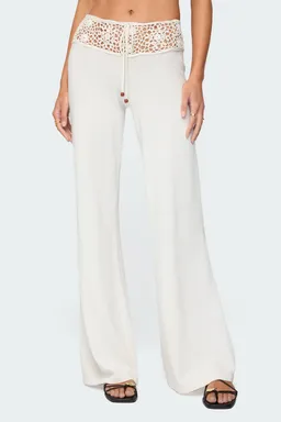Pantalón kirsty cintura crochet de Edikted en Pantalones para argentina