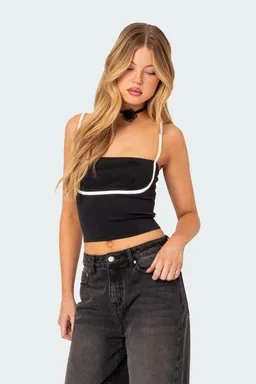 Musculosa con tiras yang de Edikted en Tops para argentina