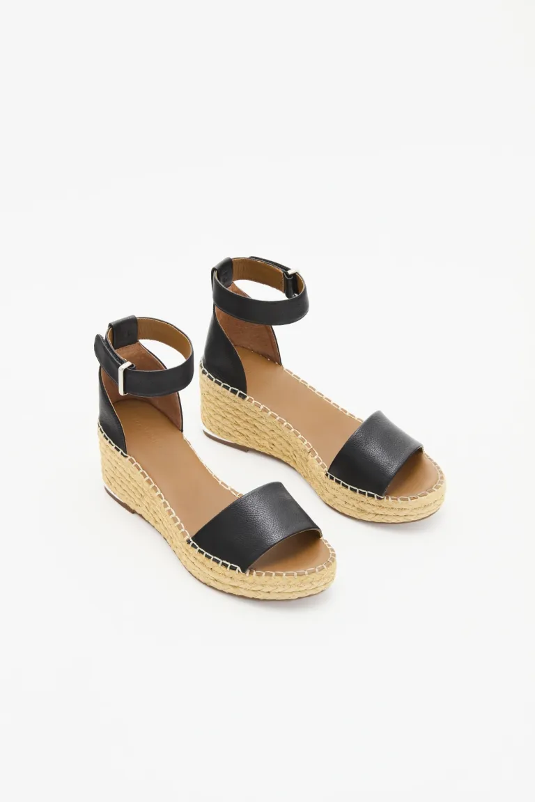 Sandalias de plataforma de 7 cm con doble tira de cuero y suela de goma de Rapsodia en Sandalias para argentina