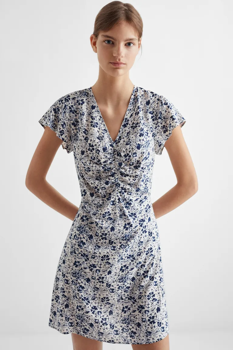 Vestido flores manga corta de Mango Teen en Vestidos para argentina