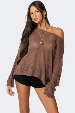 Bri sweater cuello barco oversized de Edikted en Buzos y Sweaters para argentina