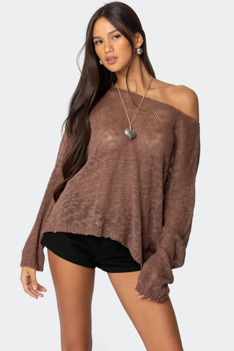 Bri sweater cuello barco oversized de Edikted en Buzos y Sweaters para argentina