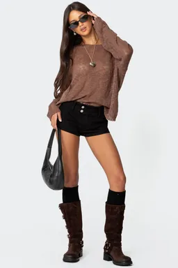 Bri sweater cuello barco oversized de Edikted en Buzos y Sweaters para argentina