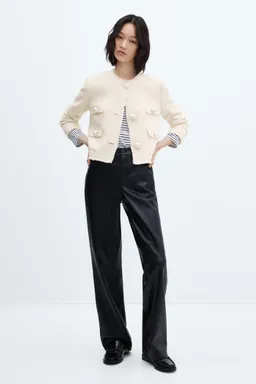 Chaqueta tweed con bolsillos de Mango en Chaquetas para argentina