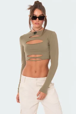 Crop top slashed de Edikted en Tops para argentina