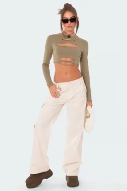 Crop top slashed de Edikted en Tops para argentina