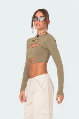 Crop top slashed de Edikted en Tops para argentina