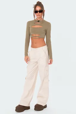 Crop top slashed de Edikted en Tops para argentina
