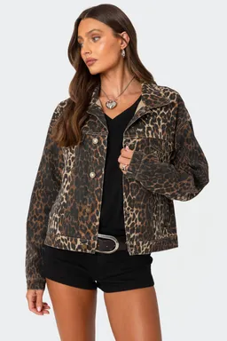 Campera jean animal print de Edikted en Chaquetas para argentina