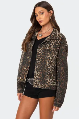 Campera jean animal print de Edikted en Chaquetas para argentina