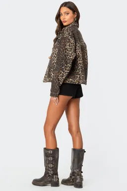 Campera jean animal print de Edikted en Chaquetas para argentina