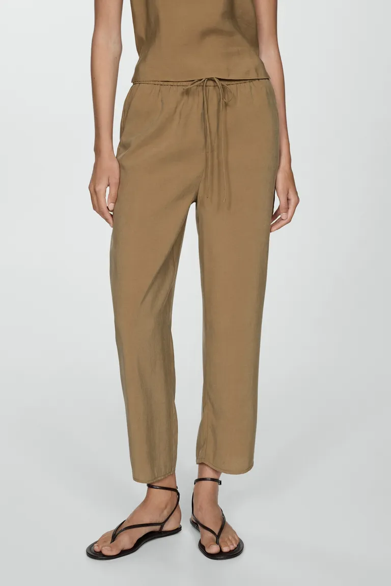 Pantalón recto modal de Mango en Pantalones para argentina