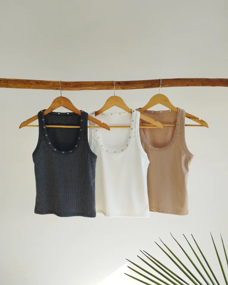 Top de corte ojalillo en color violeta para mujer de Lemmon en Tops para argentina