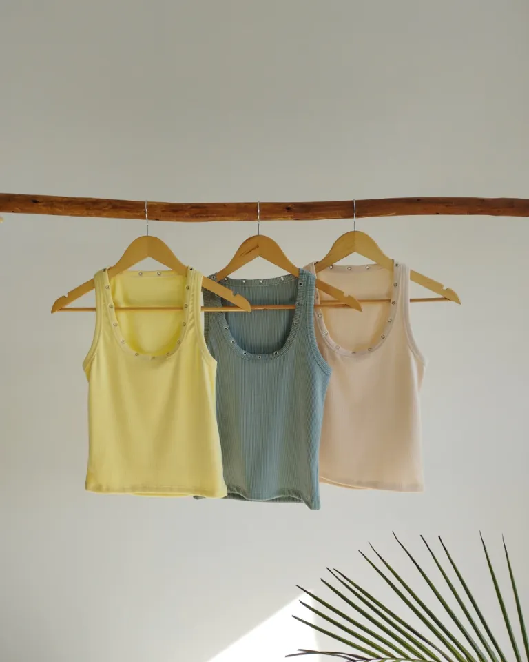 Top de corte ojalillo en color violeta para mujer de Lemmon en Tops para argentina