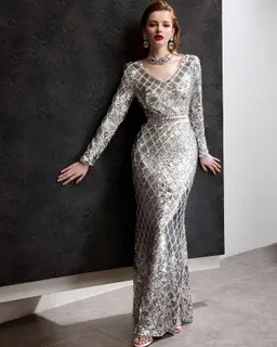 Vestido sirena con lentejuelas de Motf en Vestidos para argentina