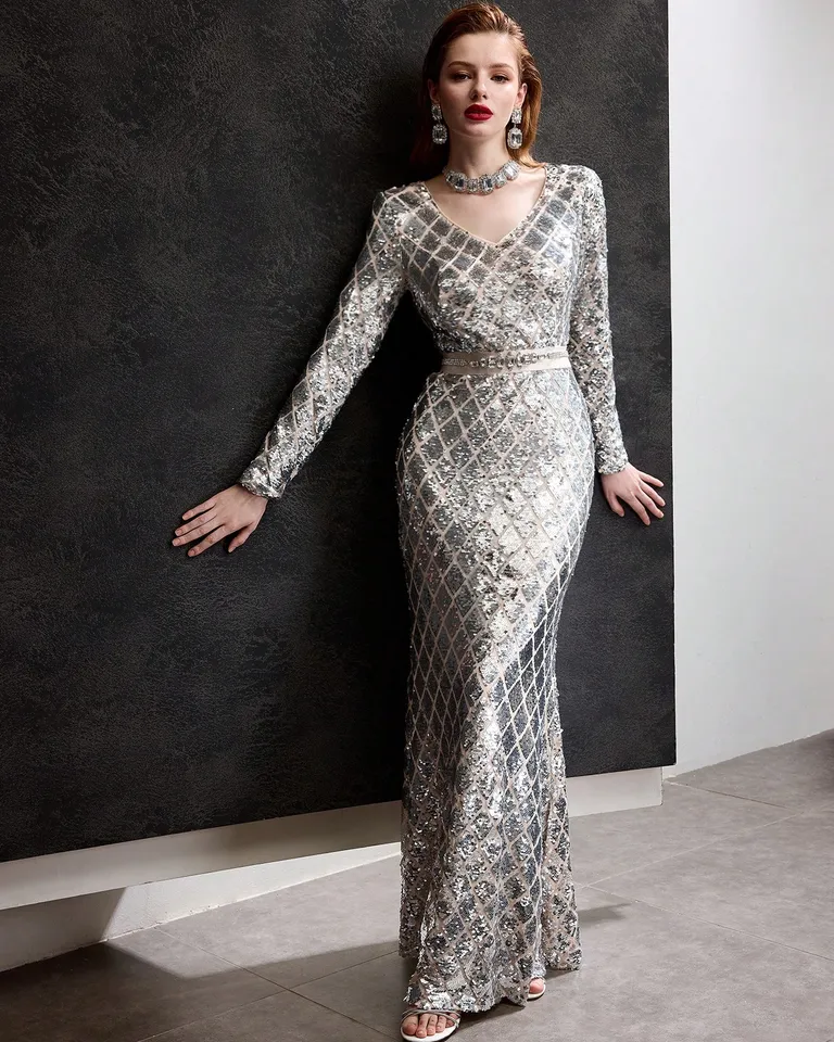 Vestido sirena con lentejuelas de Motf en Vestidos para argentina