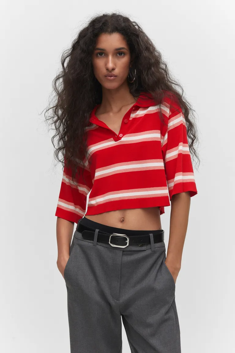 Sweater estilo polo rayas de Mango en Tops para argentina