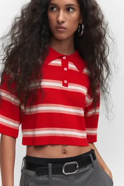 Sweater estilo polo rayas de Mango en Tops para argentina