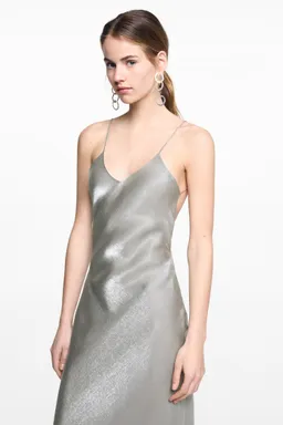 Vestido largo satinado de Mango Teen en Vestidos para argentina