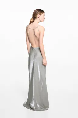 Vestido largo satinado de Mango Teen en Vestidos para argentina