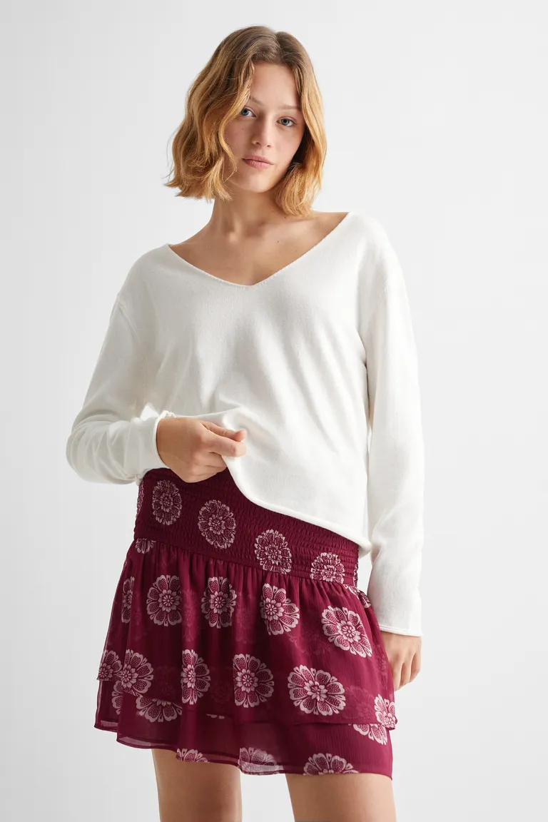 Falda pantalón estampada de Mango Teen en Faldas para argentina