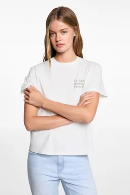 Camiseta estampada algodón de Mango Teen en Remeras para argentina
