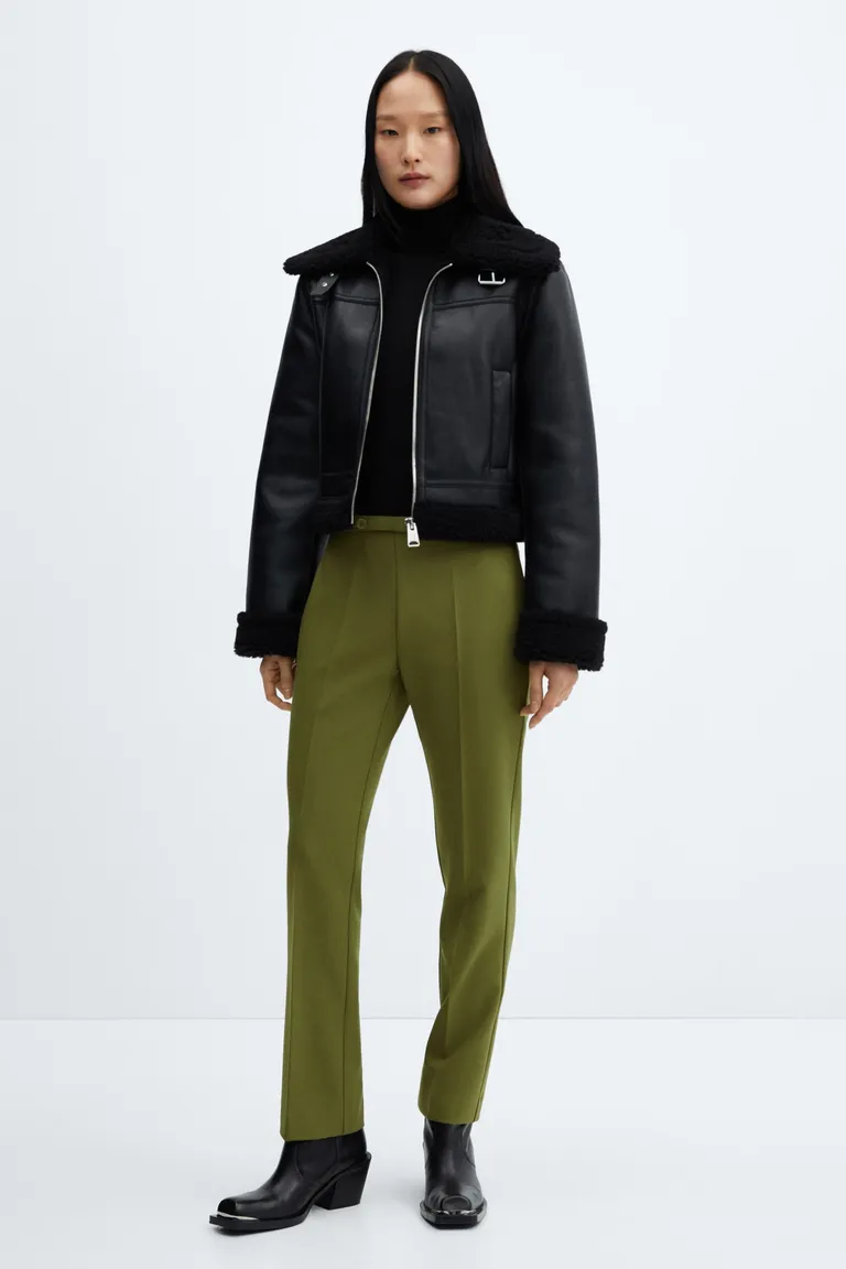 Pantalón recto cinturón de Mango en Pantalones para argentina