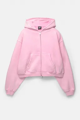 Sudadera capucha cremallera cropped de Pull&Bear en Buzos y Sweaters para argentina