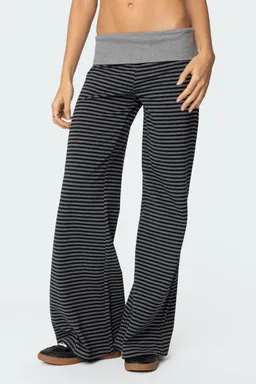 Pantalones meggy rayas cintura doblada de Edikted en Pantalones para argentina