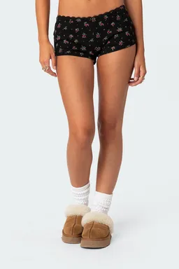 Shorts estampados waffle aislinn de Edikted en Shorts para argentina