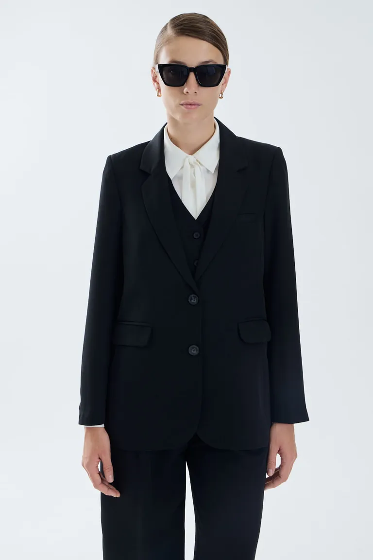 Blazer sastrero de corte recto y calce relajado con solapas clásicas de Portsaid en Blazers para argentina