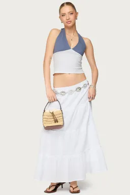 Top halter janna bloques color de Edikted en Tops para argentina