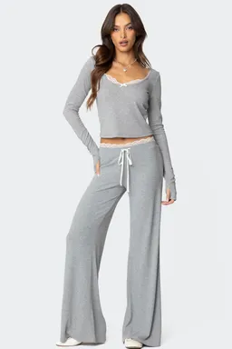 Top manga larga encaje de Edikted en Pijamas y Sleepwear para argentina