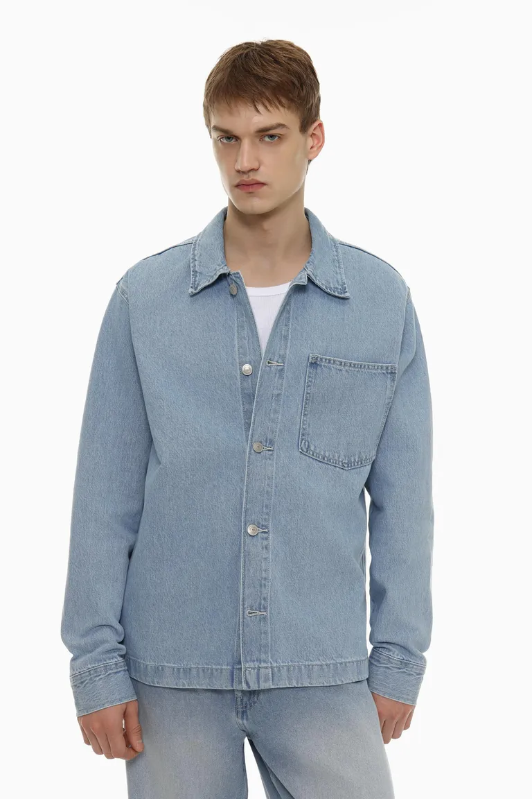 Sobrecamisa denim con bolsillo de Lefties en Camisas para argentina