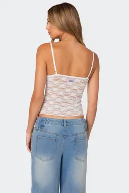 Musculosa eira encaje transparente de Edikted en Tops para argentina