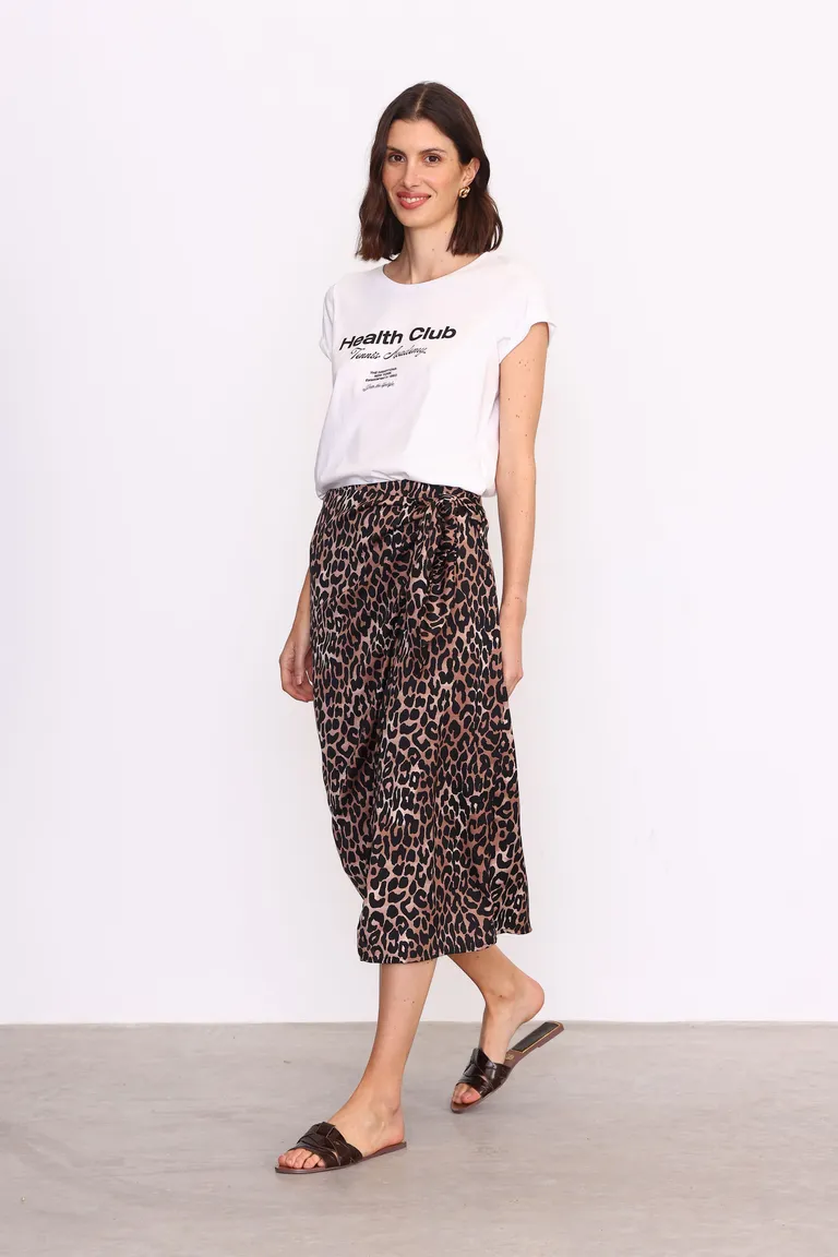 Falda de Animal Print Midi Estampada para Mujer de Yagmour en Faldas para argentina