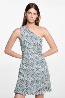 Vestido asimétrico estampado de Mango Teen en Vestidos para argentina