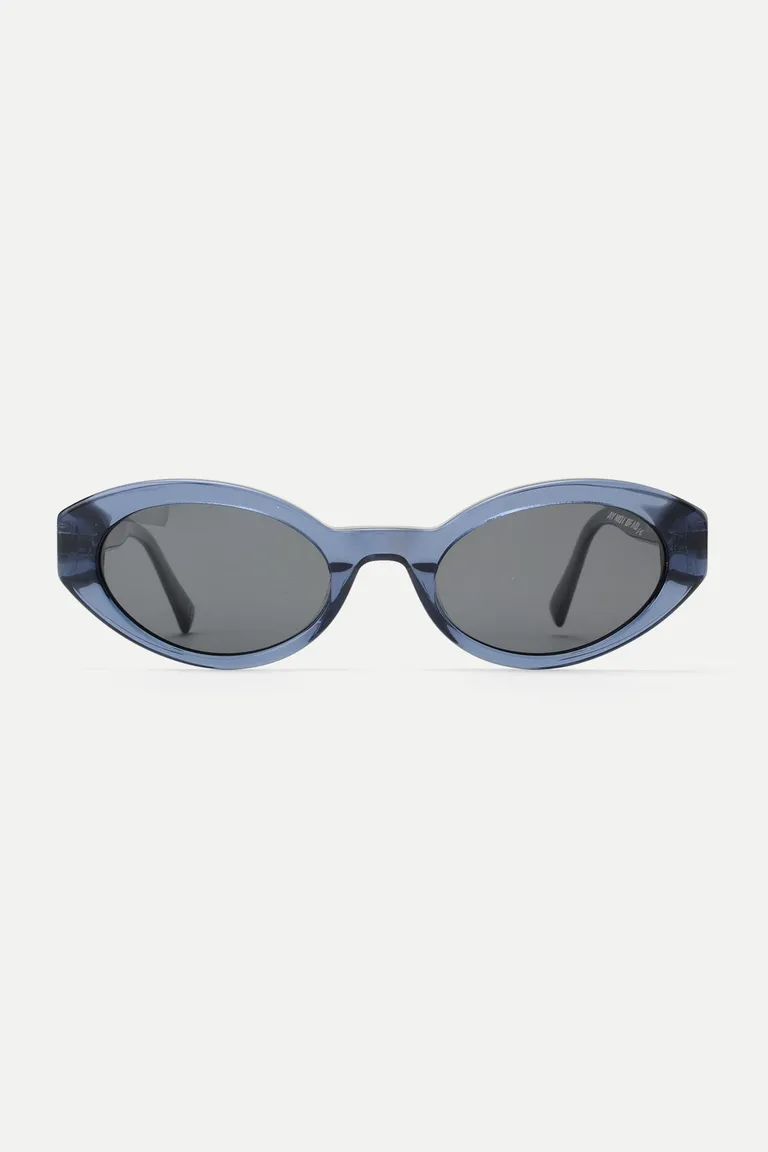 Gafas de sol ovaladas de acetato azul con lentes polarizados y filtro UV 100% de Ay Not Dead en Anteojos para argentina