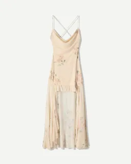 Vestido midi asimétrico tul de Bershka en Vestidos para argentina